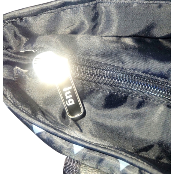 Lug Taxicab Black Pattern Quilted Purse Travel Storage Pockets Diaper Tote Bag - Picture 4 of 13